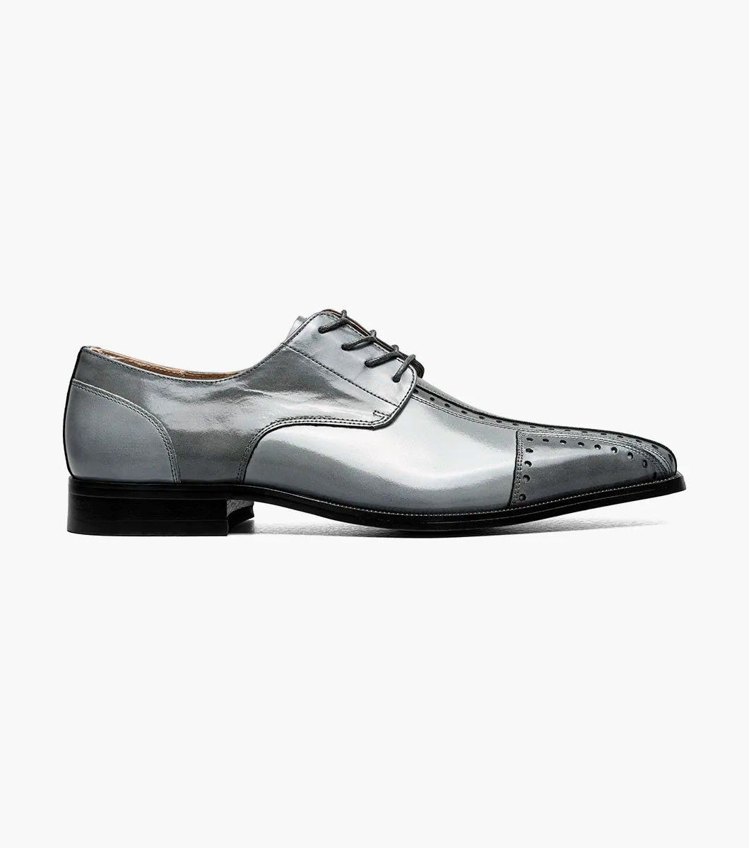 Stacy Adams Palmento Modified CapToe Oxford Dress Shoes Gray Multi 25740-062
