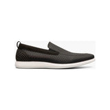 Men's Shoes Stacy Adams Remy Moc Toe Perf Slip On Leather Black 25658-001
