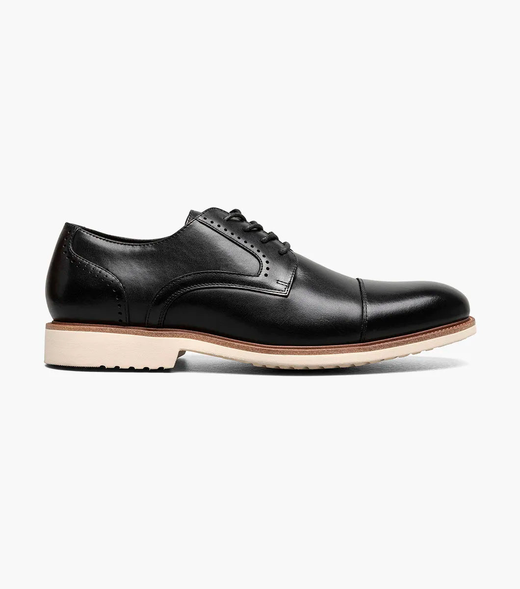 Stacy Adams Wesbridge Cap Toe Oxford Shoes Leather Black 25713-001