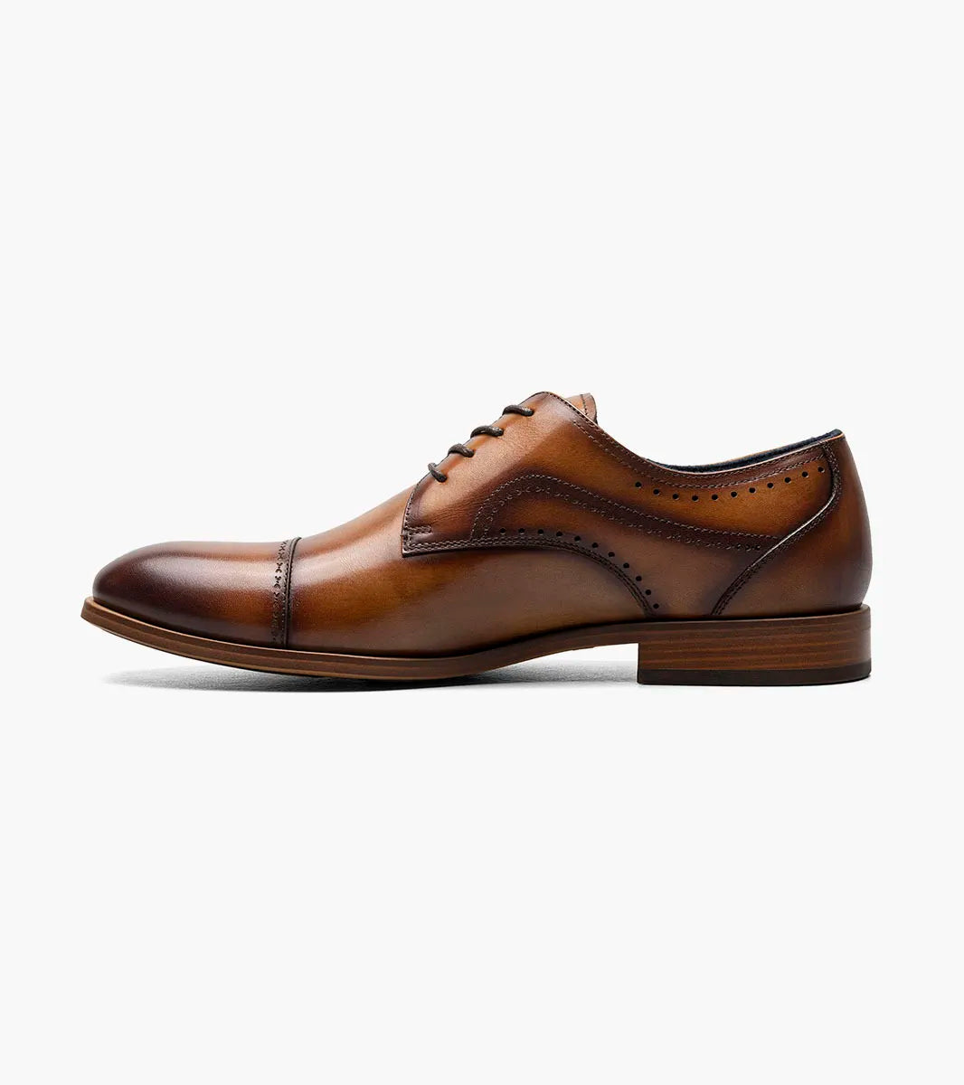 Stacy Adams Bryant Cap Toe Oxford Shoes Leather Tan 25634-240