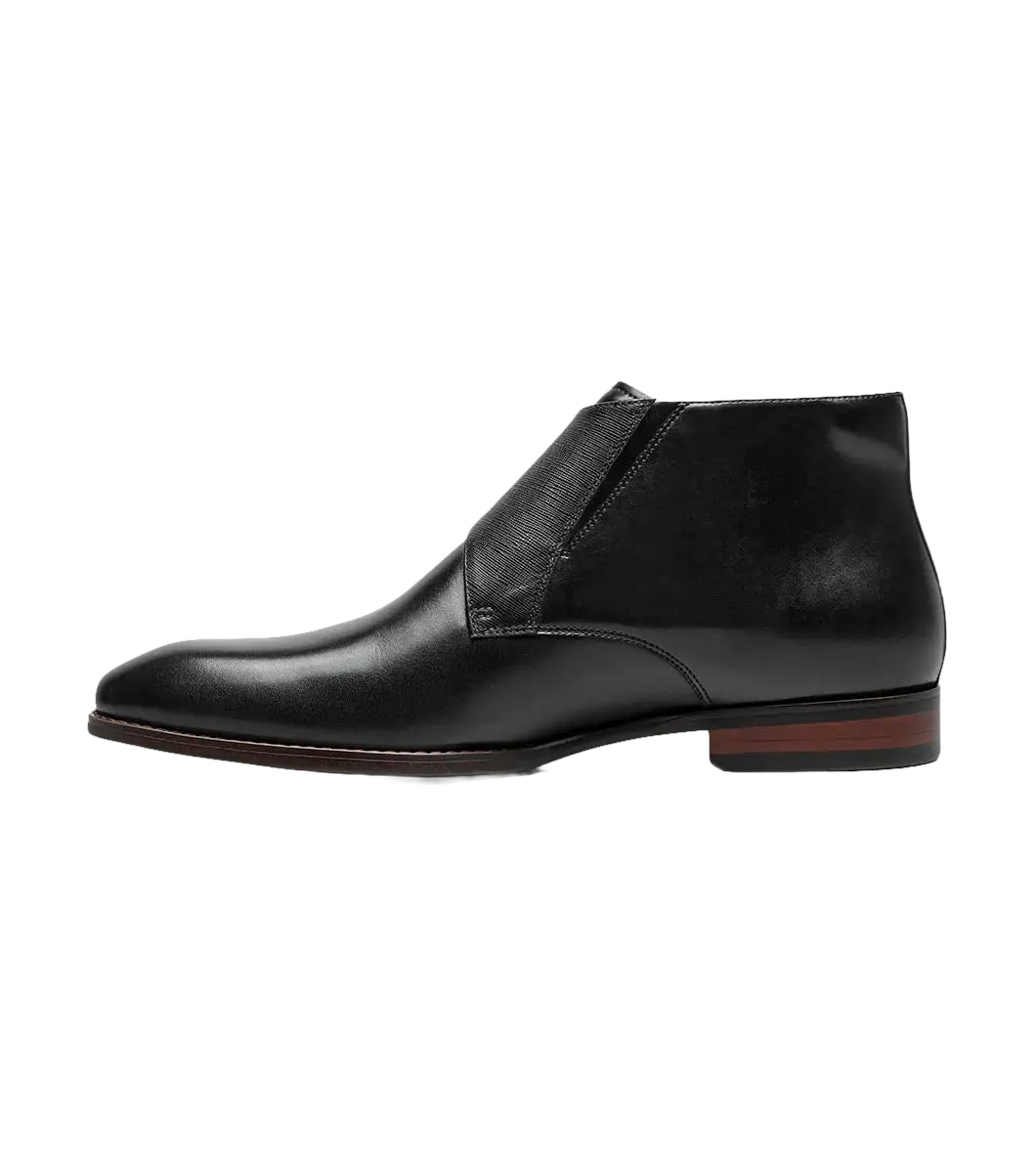 Stacy Adams Kaius Plain Toe Double Monk Strap Boot Black 25733-001