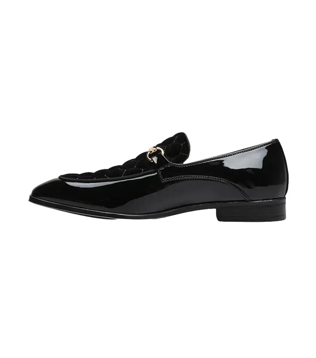 Stacy Adams Sprague Moc Toe Bit Slip On Shoes Black 25732-001