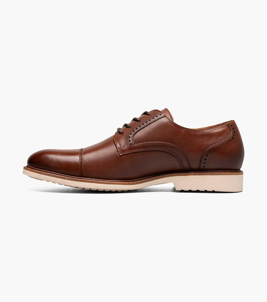 Stacy Adams Wesbridge Cap Toe Oxford Shoes Leather Chacolate 25713-202