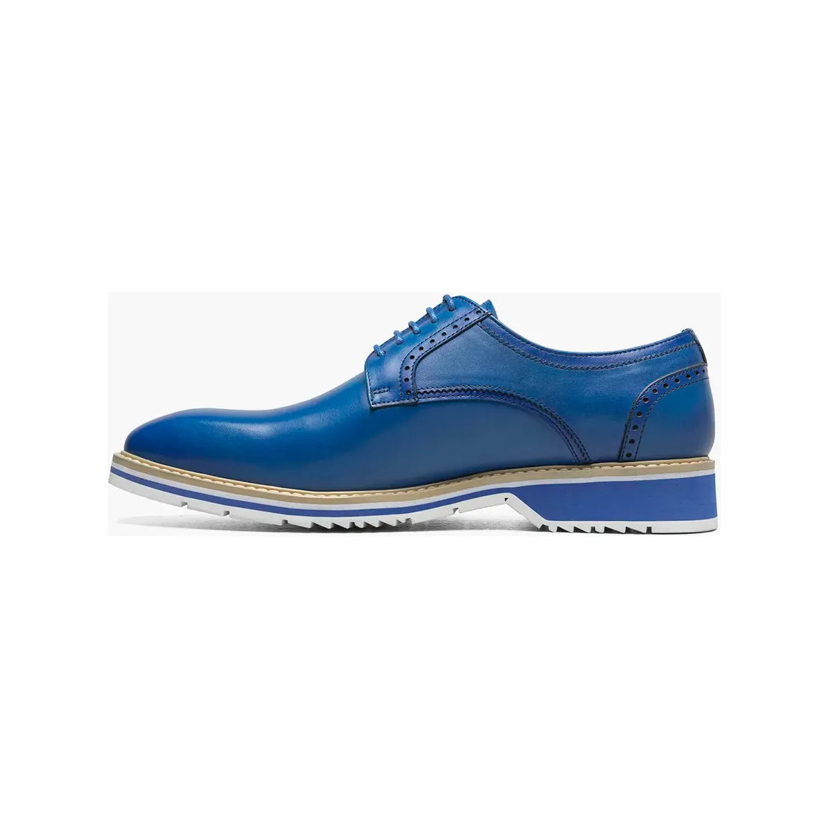Stacy Adams Barringer Plain Toe Oxford Walking Shoes Blue 25722-400