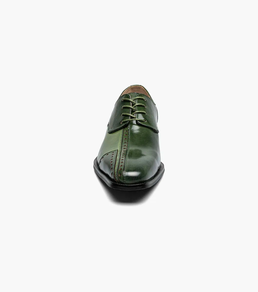 Stacy Adams Palmento Modified CapToe Oxford Dress Shoes Green Multi 25740-340