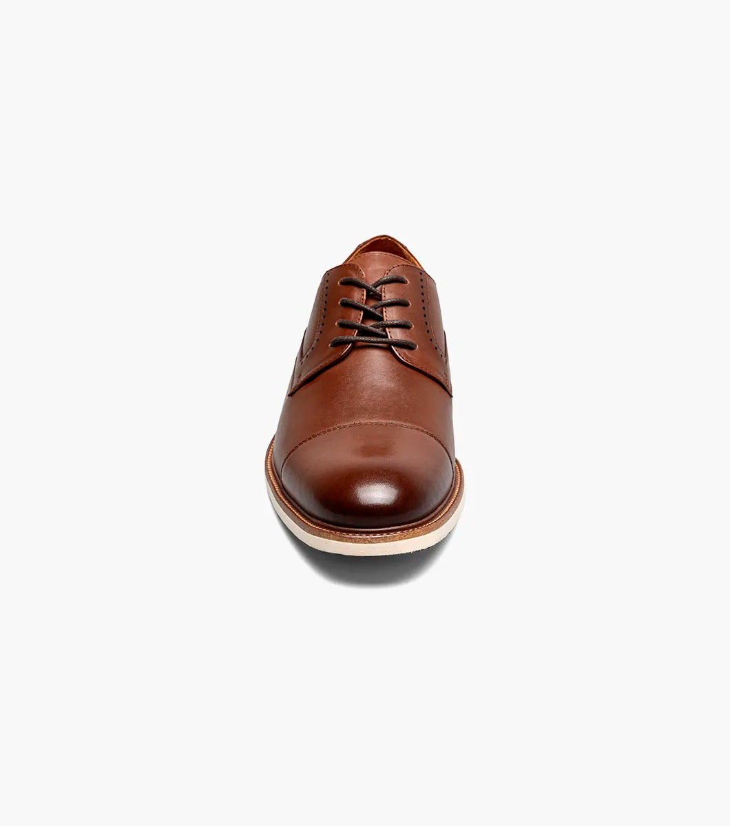 Stacy Adams Wesbridge Cap Toe Oxford Shoes Leather Chacolate 25713-202