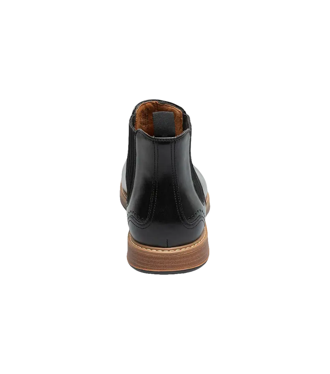 Stacy Adams Platt Plain Toe Chelsea Boot Light Weight Black 25755-001