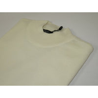 Mock Neck Merinos Wool Sweater PRINCELY From Turkey Soft Knits 1011-00 Ivory