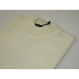 Mock Neck Merinos Wool Sweater PRINCELY From Turkey Soft Knits 1011-00 Ivory