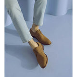 Stacy Adams Preston Plain Toe Lace Up Men's Shoes Tan 25650-240