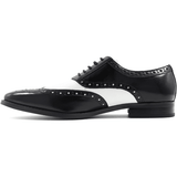 Stacy Adams Tinsley Wingtip Oxford Men's Shoes Black White Lace Up 25092-111