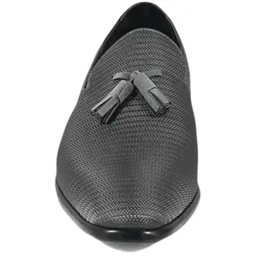 25343-020 Stacy Adams Men's Tazewell Plain Toe Tassel Slip On Gray