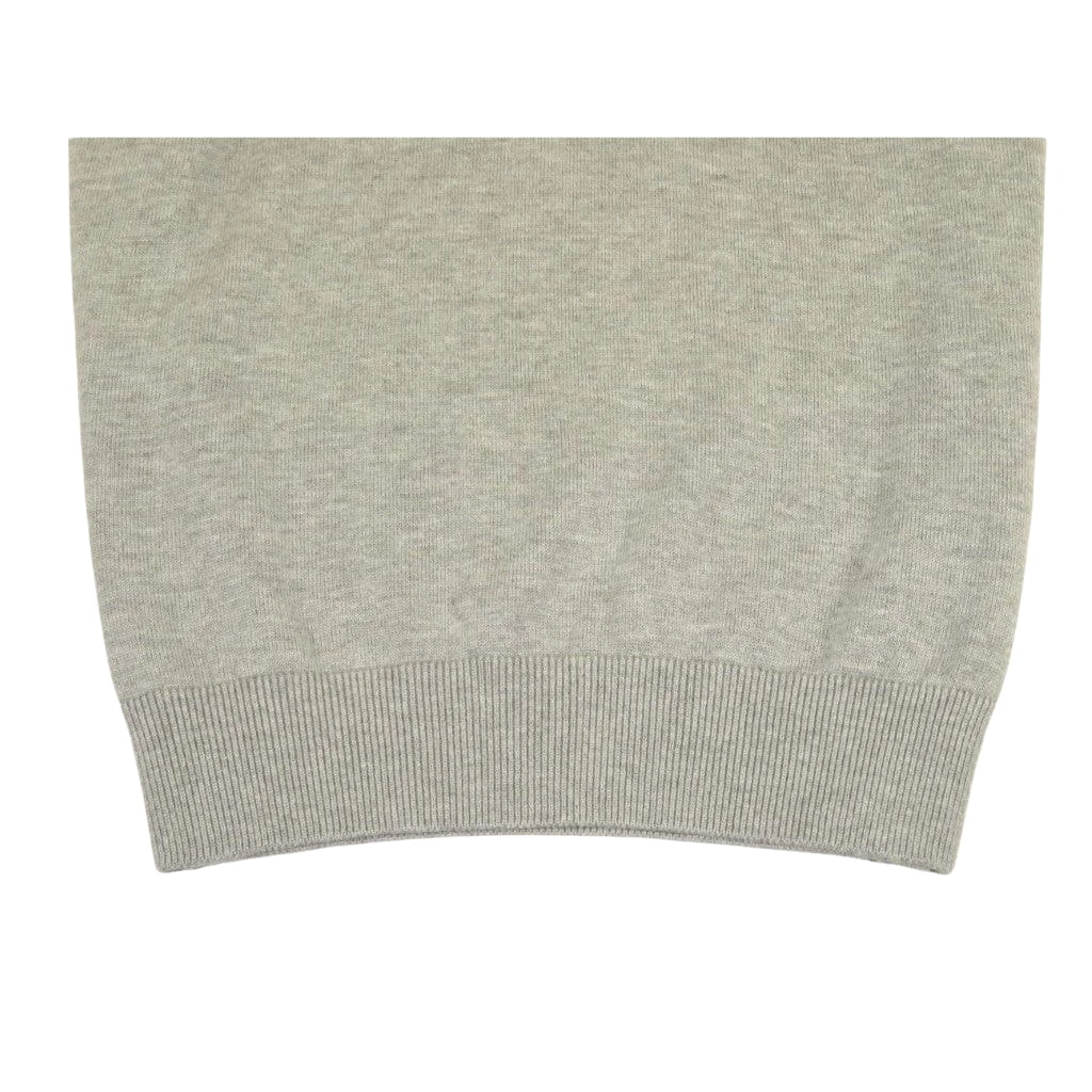 Men's Sweater Knit By BRANGO Turkey Mock Neck Cotton Blend 21050 Gray