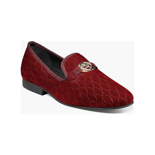 Stacy Adams Valet Slip On Bit Loafer Men's Shoes Burgundy 25166-601