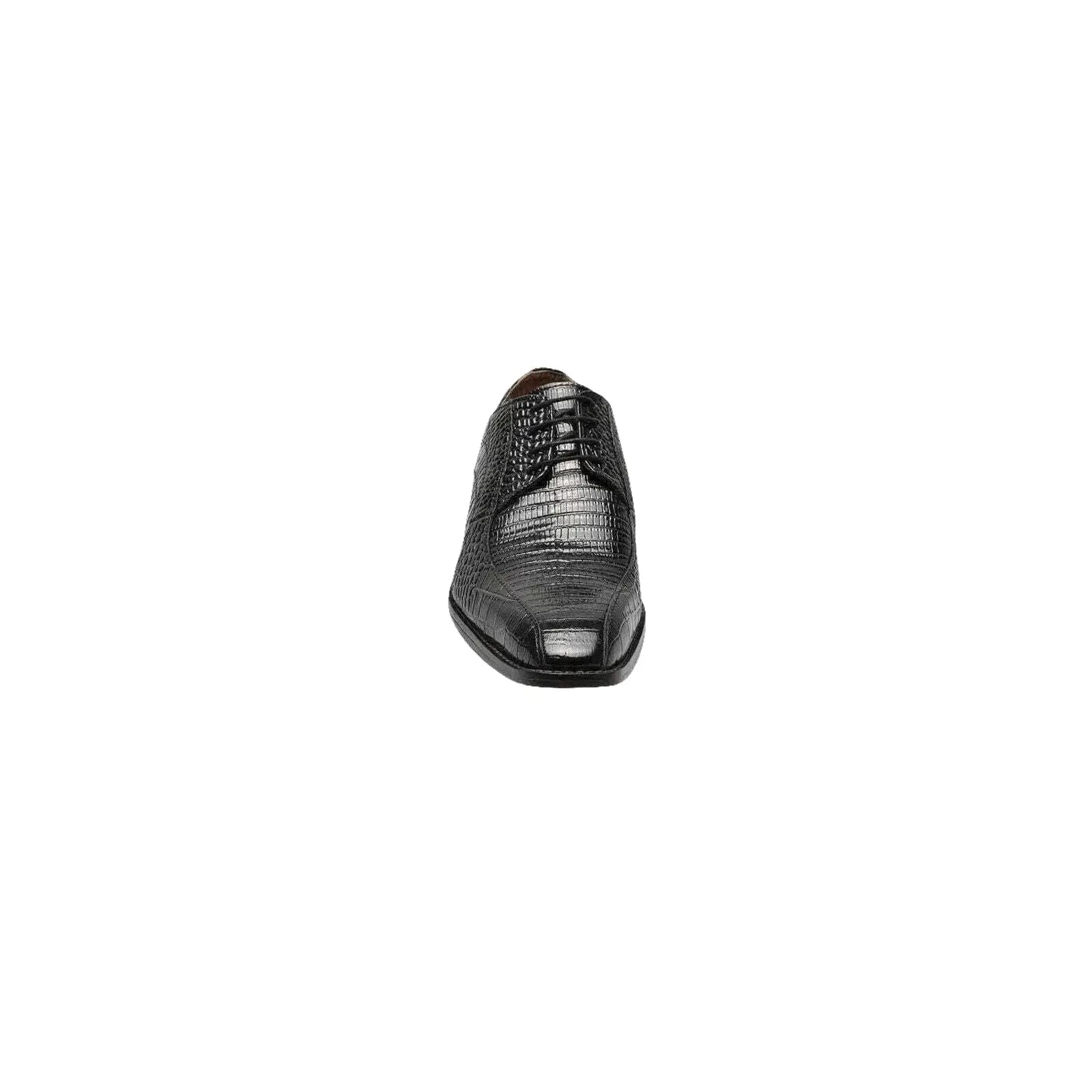 25576 - 001 Stacy Adams Turano Bike Toe Oxford Croc Print Shoes Black - J.Valintin Men's Wear Legend - 25576 - 001 black - 8.5