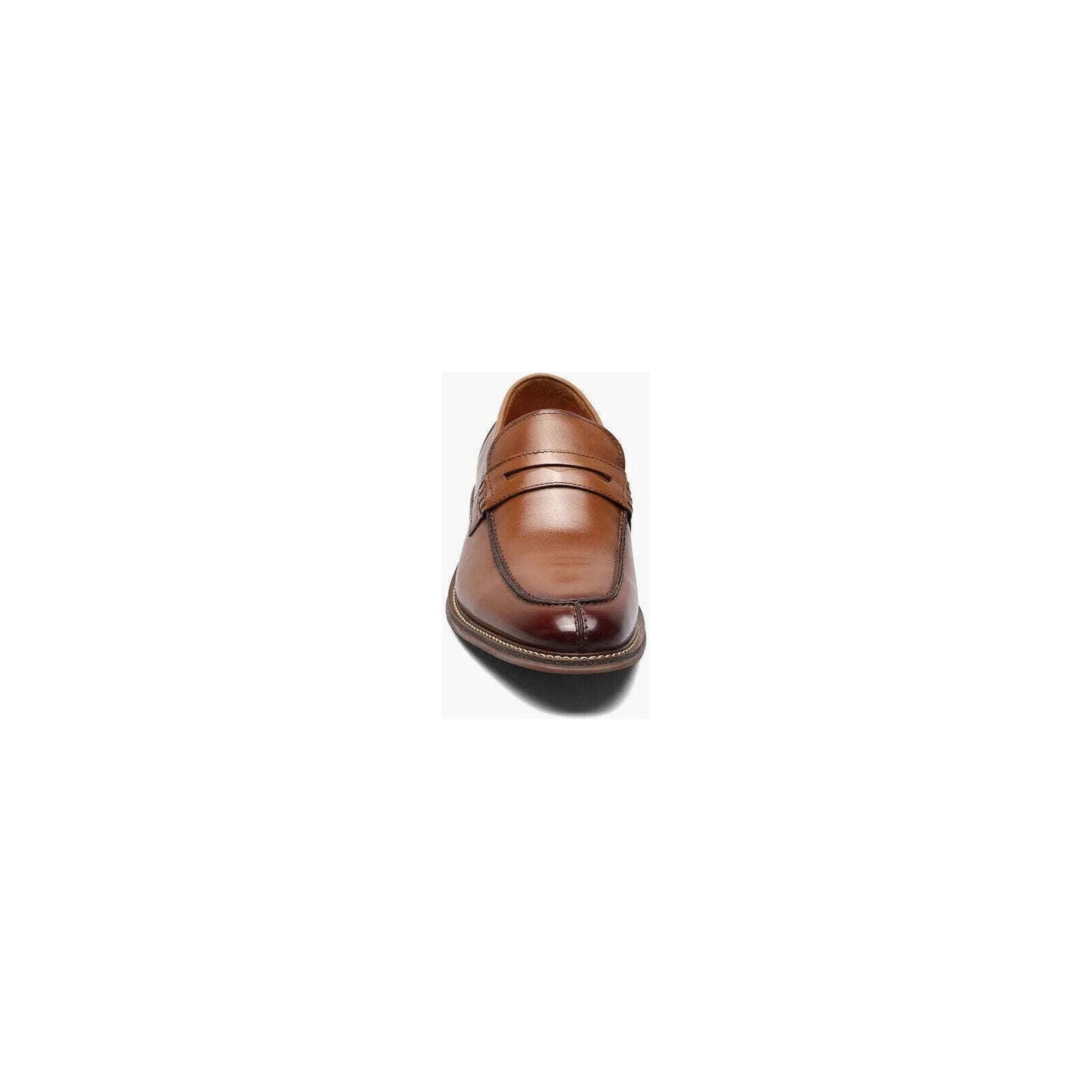 25550-221 Stacy Adams Marlowe Algonquin Moc Toe Penny Slip On Cognac Leather