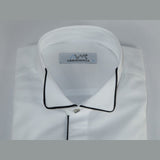 Mens CEREMONIA Tuxedo Formal Shirt 100% Cotton Turkey Slim Fit 3061 13 AB white