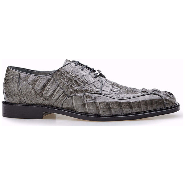 Belvedere Men's Shoes Gray Chapo Genuine Crocodile 1465