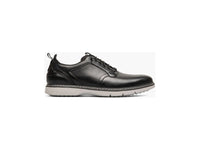 Stacy Adams Sync Plain Toe Elastic Lace Up Sneaker Shoes Leather Black 25662-001