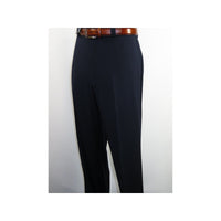 Men's Pants G. Manzoni None Wrinkle Soft Wool Super 120's 053 Navy Made in Italy