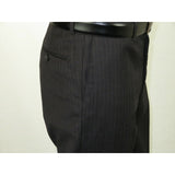 Men's Suit Wool Cashmere Georgio Cosani Two Buttons 910-04 Gray Pinstripe