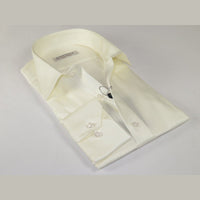 Mens 100% Italian Sheen Cotton Shirt High Quality SORRENTO Turkey 4791 Ivory