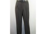 Men's Pants G.Manzoni None Wrinkle Wool Super 120's #056 Gray Made in Italy