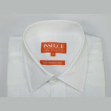 Men Premium Quality Soft Linen Sports Shirt INSERCH Short Sleeves SS717 White
