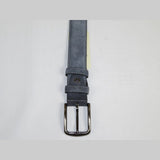 Mens Gray Genuine Suede Soft Leather Belt PIERO ROSSI From Turkey # Gray-C