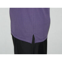 Mens Dressy T-Shirt  Log-In Uomo Soft Crew Neck Corded Short Sleeves 218 Purple