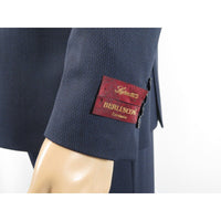 Men Suit BERLUSCONI Turkey 100% Italian Wool 180's Double Breasted #Ber32 Navy