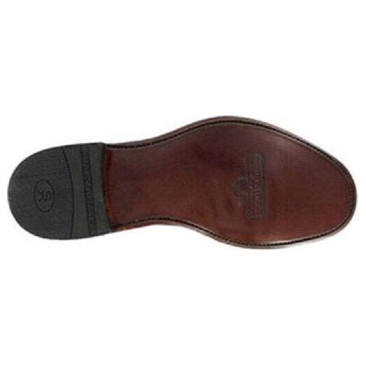 00026-249 Men Stacy Adams High Top Boot Madison Biscuit Toe Brown Taupe Side Zip