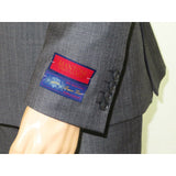 Men MANTONI Suit 100% Wool Classic Pinstripe 2 Button Regular Fit M87184-3 Gray