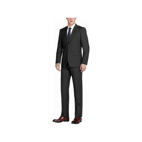 Men Renoir Suit Separate Super 140s Soft Wool Two Button Classic Fit 508-1 Black