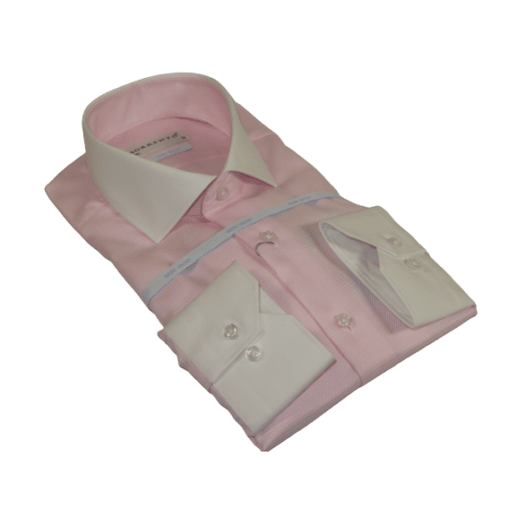 Mens 100% Italian Cotton Shirt High Quality Non Iron SORRENTO Turkey 4441 Pink