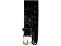 Men's Belvedere Belt Genuine Eel Hand Made Style 2002 Black