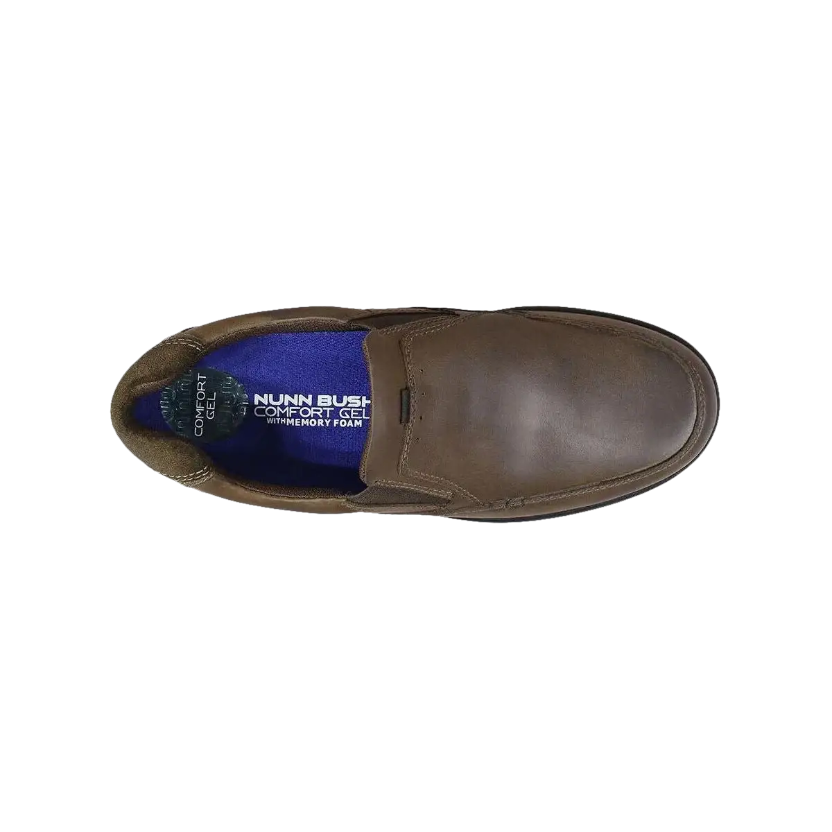 Men's Nunn Bush Cam Moc Toe Slip On Walking Shoes Brown CH 84696-215