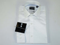 Men's Shirt Christopher Lena PROPER 100% Cotton Wrinkle Free p720ttsr white Slim