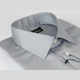 Men Mondego 100% Soft Cotton Dress Business Classic shirt A1300 Gray Herringbone