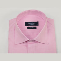 Mens 100% Cotton Oxford Shirt Manschett by Quesste Turkey Slim Fit 4029-02 Pink