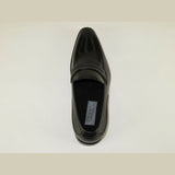 Men Leather Dress Shoes GIOVANNI Slip on Classic European KRIS Black