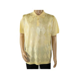 Mens Polo Shirt Slinky Sheer Short Sleeves Soft Touch by Stacy Adams 3703 Yellow