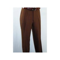 Men Silversilk 2pc walking leisure suit Italian woven knits 3114 brown