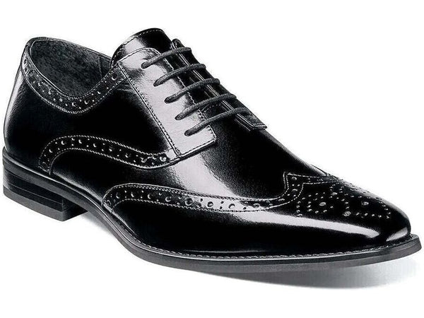 Stacy Adams Tinsley Wingtip Oxford Mens Shoes Black Lace Up 25092-001