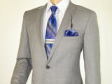 Men's Soft Wool Cashmere Light Gray Business Suit Giorgio Cosani 900-03 Gray New