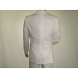 Adolfo Men's Linen Suit summer suit Breathable and comfortable C500 White