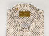 Men 100% Cotton Sports Shirt CIERO MONTERO Turkey Casual/Dress up #KZN-43 Brown