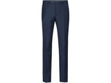Men Renoir Flat Front Pants 100% Wool Super 140's Classic Fit 508-19 Navy Blue