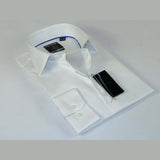 Men's Shirt Christopher Lena PROPER 100% Cotton Wrinkle Free p720ttsr white Slim