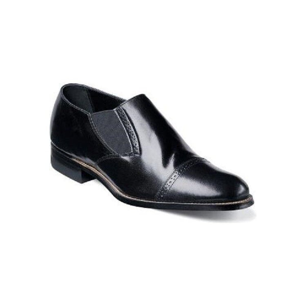 Stacy Adams Shoes Biscuit Black Madison Loafer Leather 00017-01